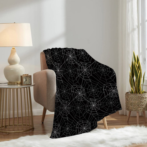 پتو نقره کوب هالووین طرح تار عنکبوت 🕸️