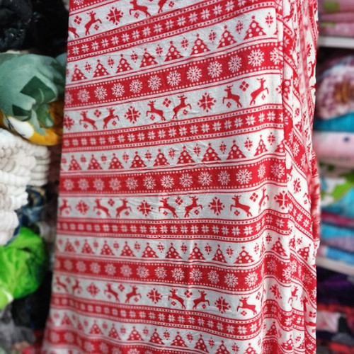 پتو مسافرتی دو نفره طرح کریسمس