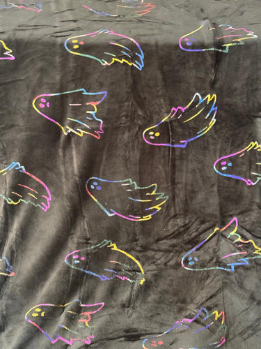 پتو نقره کوب یک نفره طرح روح 👻