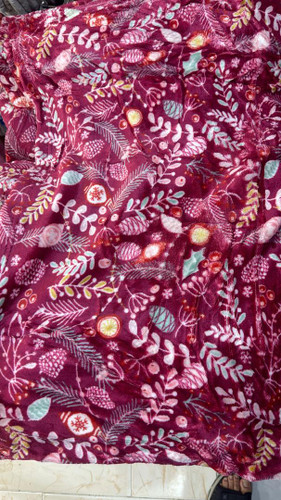 پتو ژله ای یک نفره طرح گلدار