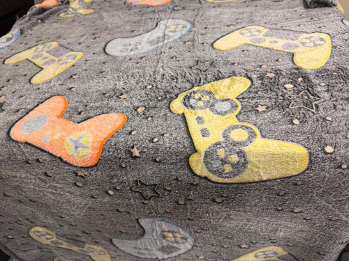 پتو شب نما یک نفره طرح پلستیشن جدید