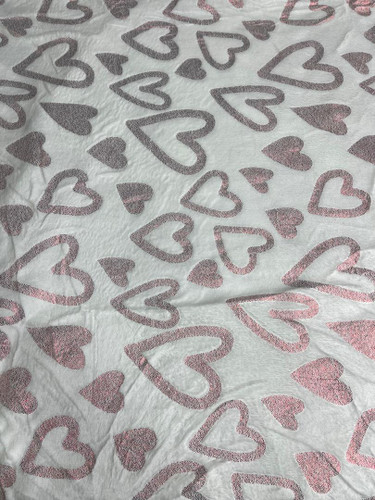 پتو نقره کوب یک نفره طرح قلب