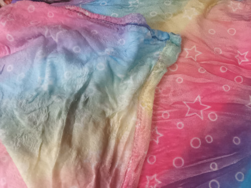 پتو مسافرتی دو نفره طرح آبرنگی