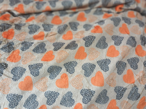 پتو مسافرتی دو نفره طرح قلبی